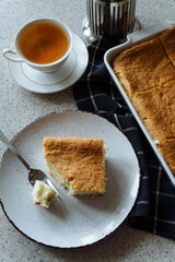 homemade serbian koh and biscuit cake