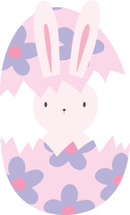 Cute Easter Bunny Hatching