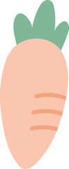 Cute Easter Carrot Cartoon