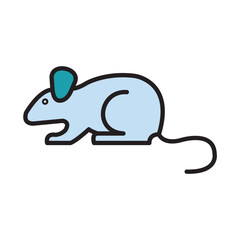 Filled Line MOUSE design vector icon