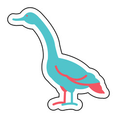Sticker SWAN design vector icon