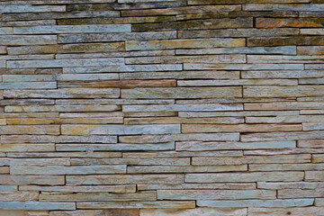 yellowed brick wall can be used as a background