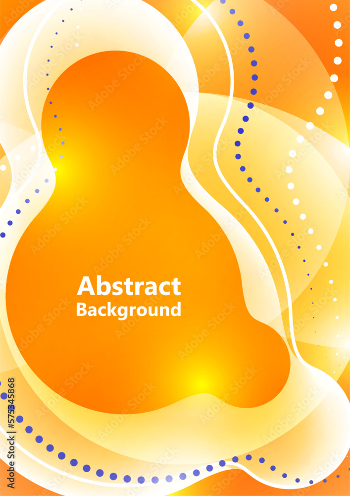 Poster abstract colorful background with vibes and circles. composition of dynamic figures. round shapes an