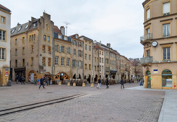 Fototapeta na wymiar Place Saint-Louis in Metz