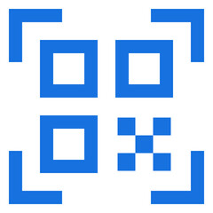 Simple qr code scan icon - 575346435