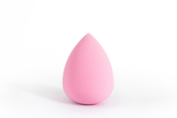Beauty blender on white isolated background for cosmetics