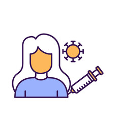 Female patient Vector Icon

