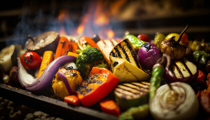 Grilled vegetables, Generative AI