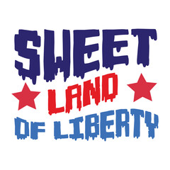 Retro 4th July T-shirt Design