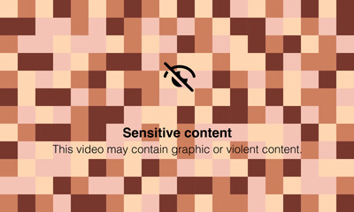 Blurred sensitive content.18+ content,that may contain violent character. Vector EPS 10