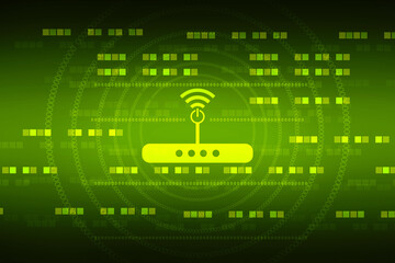 Fototapeta premium 2d rendering Transmitter WiFi network