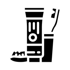 cactus aloe vera glyph icon vector illustration