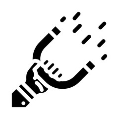 agency advertising glyph icon vector illustration