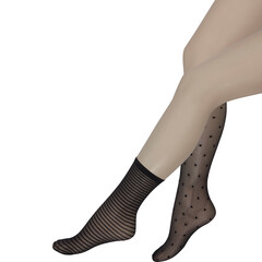 sock with cut out isolated on background transparent