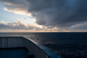 sur le bateau