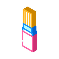 heat resistant flame retardant isometric icon vector illustration