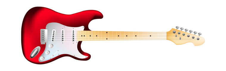 vector red guitar