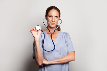 Portrait of a mature female doctor or nurse