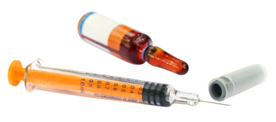 Syringe with vial