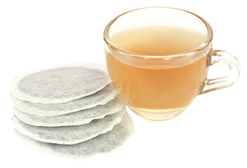 Green tea with teabag