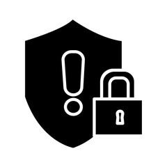 Solid SECURITY design vector icon - obrazy, fototapety, plakaty