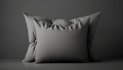 beautiful, modern, gray pillow can be an accessory for the living room or the bedroom
