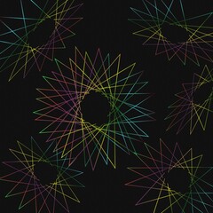 fireworks in the night sky