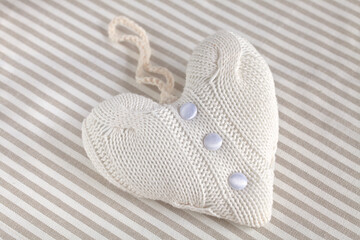Knitted Heart With Buttons Still Life - 575365473