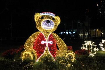 Christmas holiday illumination in Tung Chung, Hong Kong 
