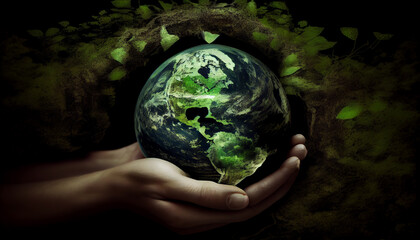 green earth in hand