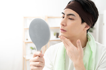 メンズビューティー　スキンケア　髭剃り