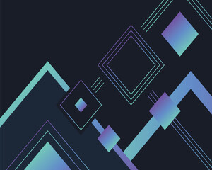 Gradient geometric shape backgrounds