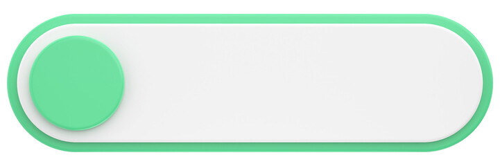 3D button. Empty button. 3D illustration.