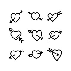 valentines icon or logo isolated sign symbol vector illustration - high quality black style vector icons