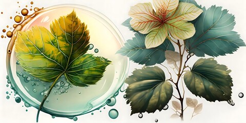 watercolor Flower,digital illustration generative AI