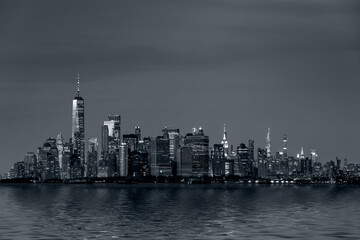 night view of new york