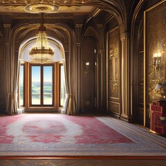 A room with a regal and stately presence.2, Generative AI