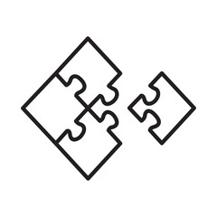 PUZZLE design vector icon
