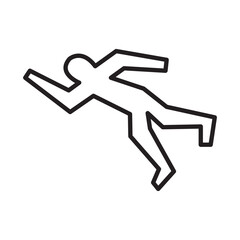 CRIME SCENE design vector icon