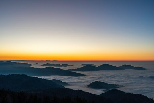 Abendhimmel &uuml;ber dem Nordschwarzwald