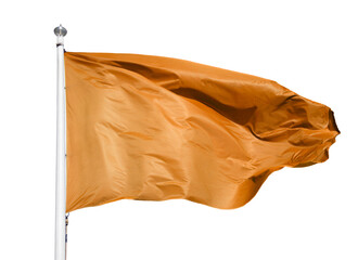 orange flag with white