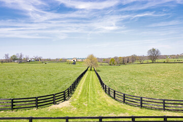 Fototapeta na wymiar Kentucky Fence Line