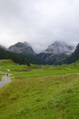 The panorama of the Appenzell Alps, Switzerland