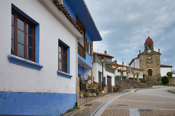 Fototapeta na wymiar Torazo village, Cabranes municipality, Comarca de la Sidra, Asturias, Spain