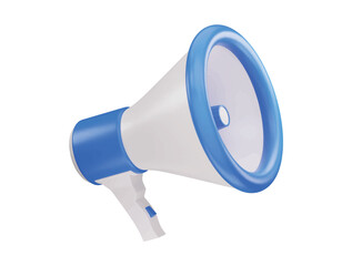 Megaphone icon with 3d vector icon illustration
