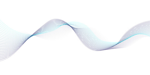 Abstract blue blend wave lines on white background.  Modern blue flowing wave lines and glowing moving lines design for banner, wallpaper, Business banner, poster and many more.