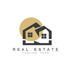 Real Estate Business Logo vector illustration design