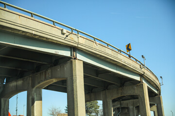 interstate bridge roads urban infrastructure showing motorway