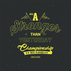 varsity and college typography for print