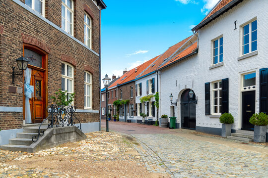Registration and registry office in the old town of Stevensweert-Limburg, Netherlands